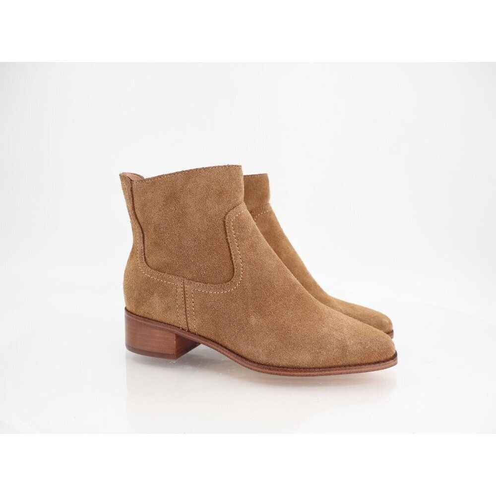 Cole Haan Womens Naia Western Ankle Booties Size 5 Brown Leather Block heel